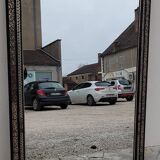 Louis Philippe Napoleon III mirror in decorated gilded wood - 1m70