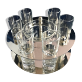 Vintage caviar and vodka service