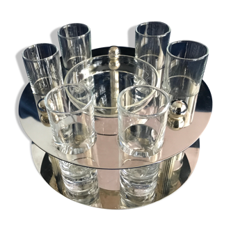 Vintage caviar and vodka service