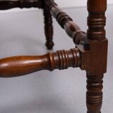 Superb pair Mahogany and Leather library steps England