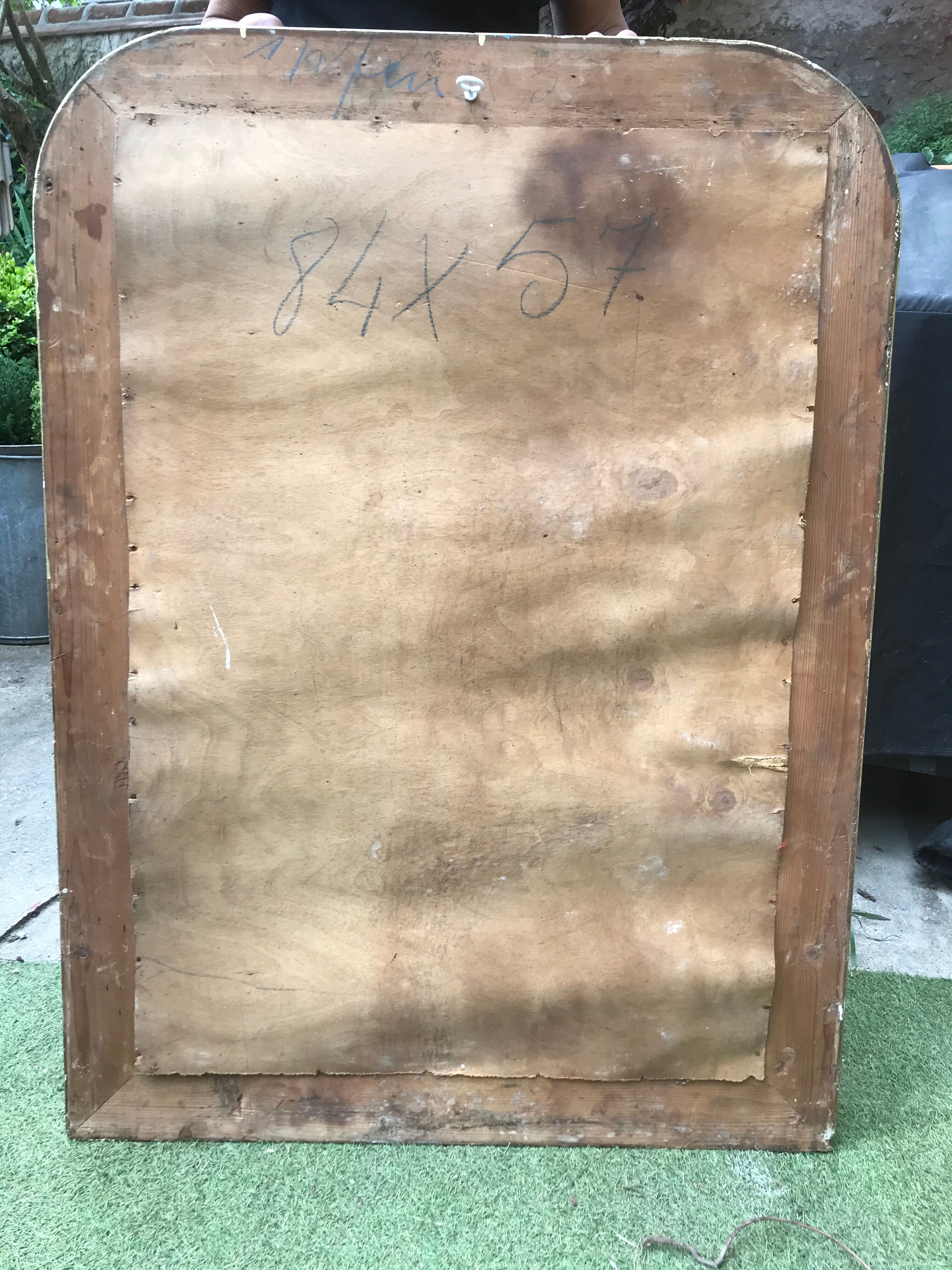 Mirror Louis-Philippe golden 104x65 cm