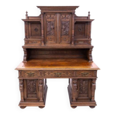 Antique Renaissance style desk, France, circa 1880.