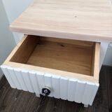 Solid wood bedside table