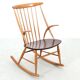 Scandinavian rocking chair by Illum Wikkelso model IW3