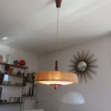 Temde suspension in sisal and teak circa 1960
