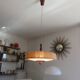 Temde suspension in sisal and teak circa 1960