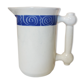 Pitcher with blue frieze