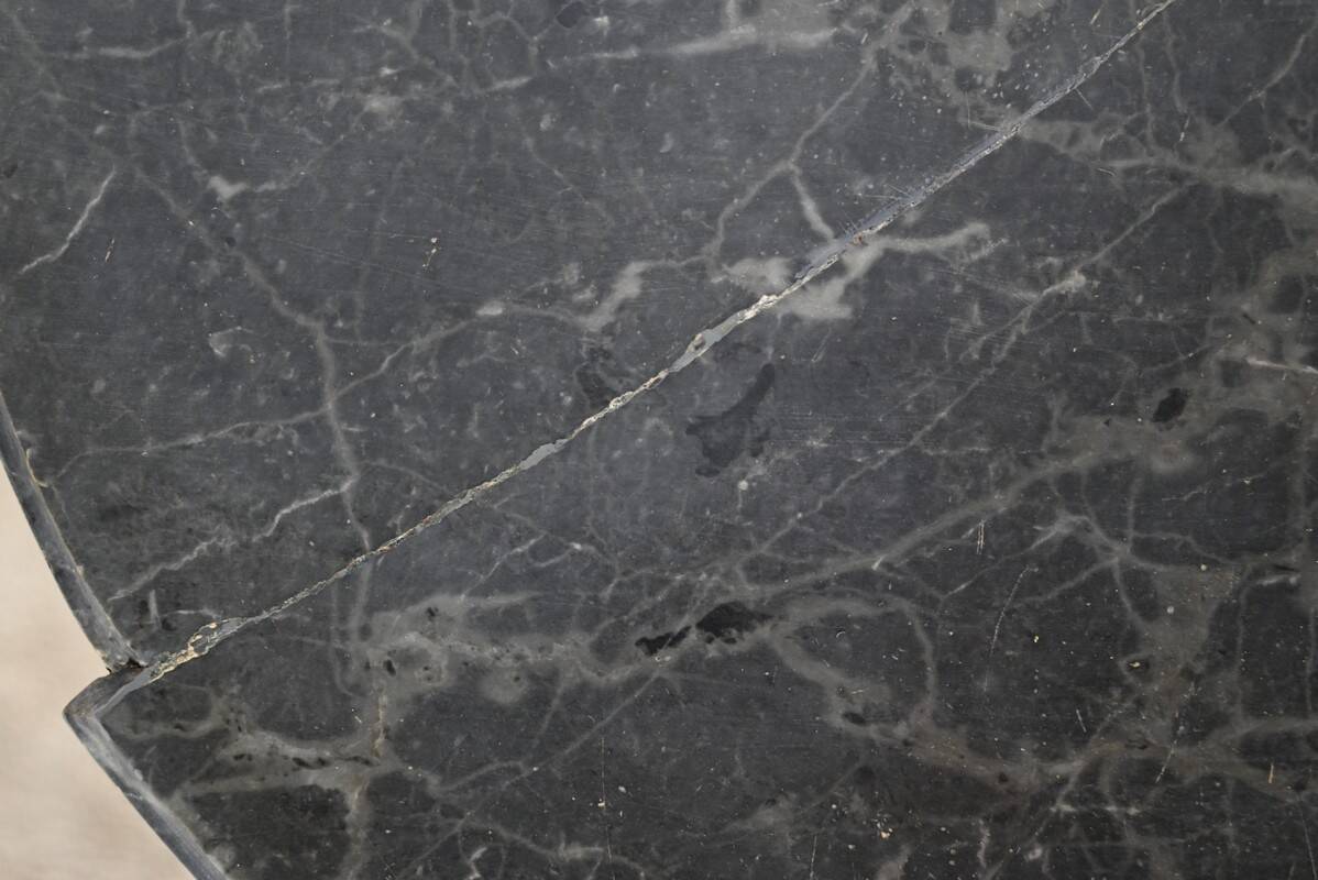 Half-Moon Console in Rechampi Wood, Louis XVI style – Early 19th century