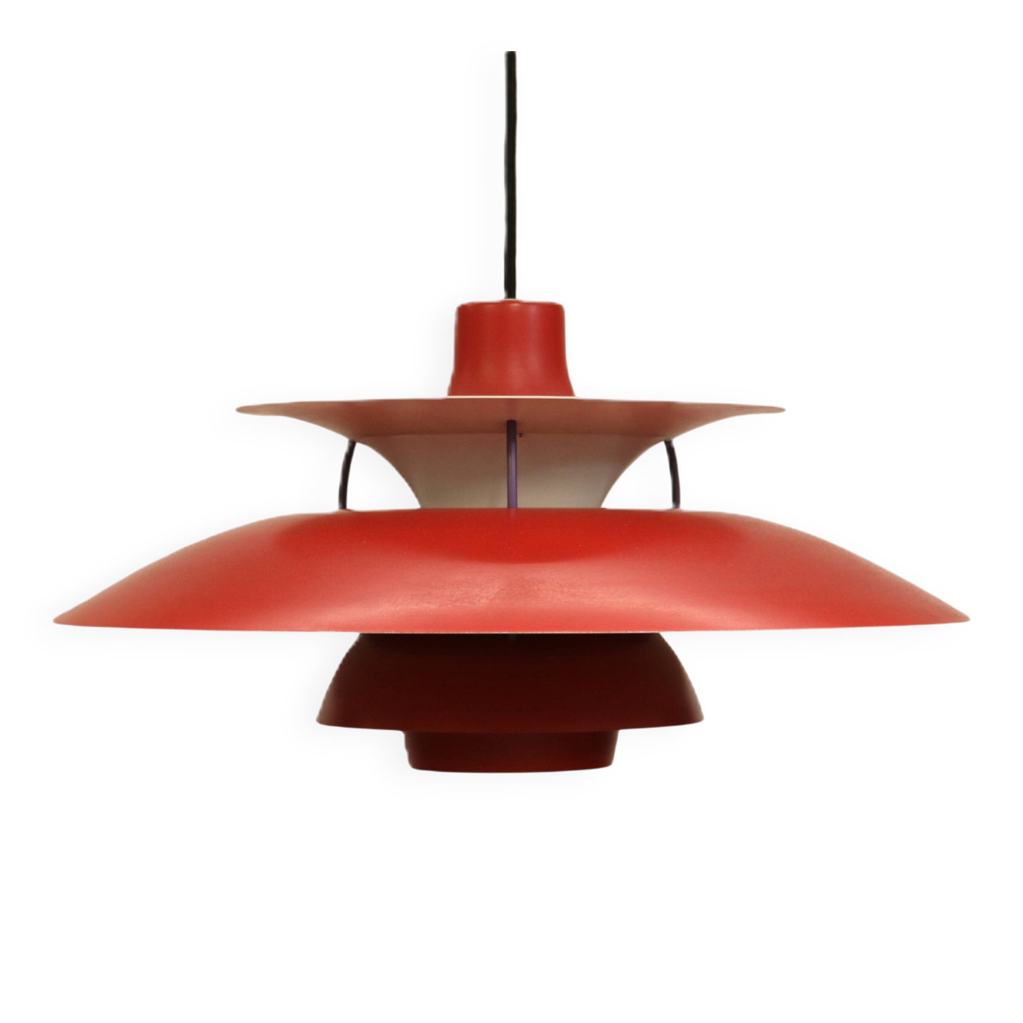 The genuine Danish item - PH5 pendant - original red colour - Louis Poulsen -