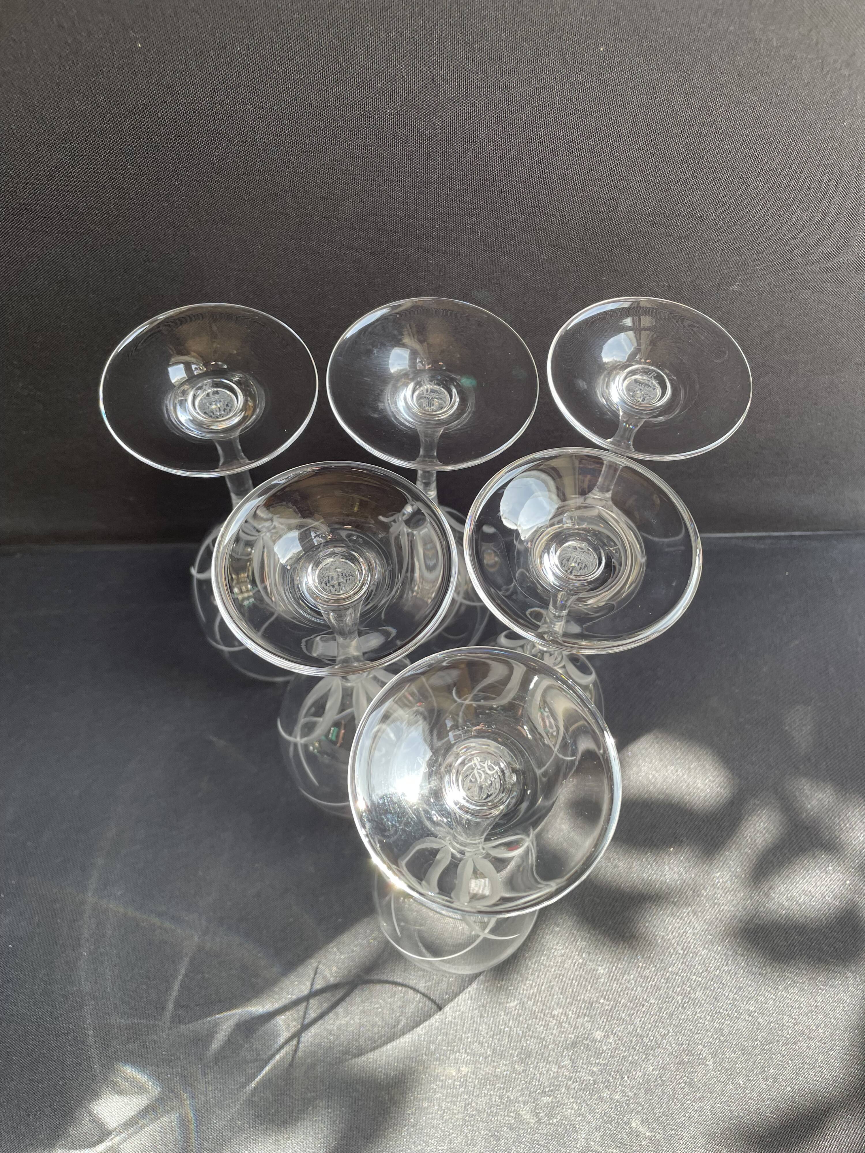 6 wine glasses – Cristalleries Royales de Champagne