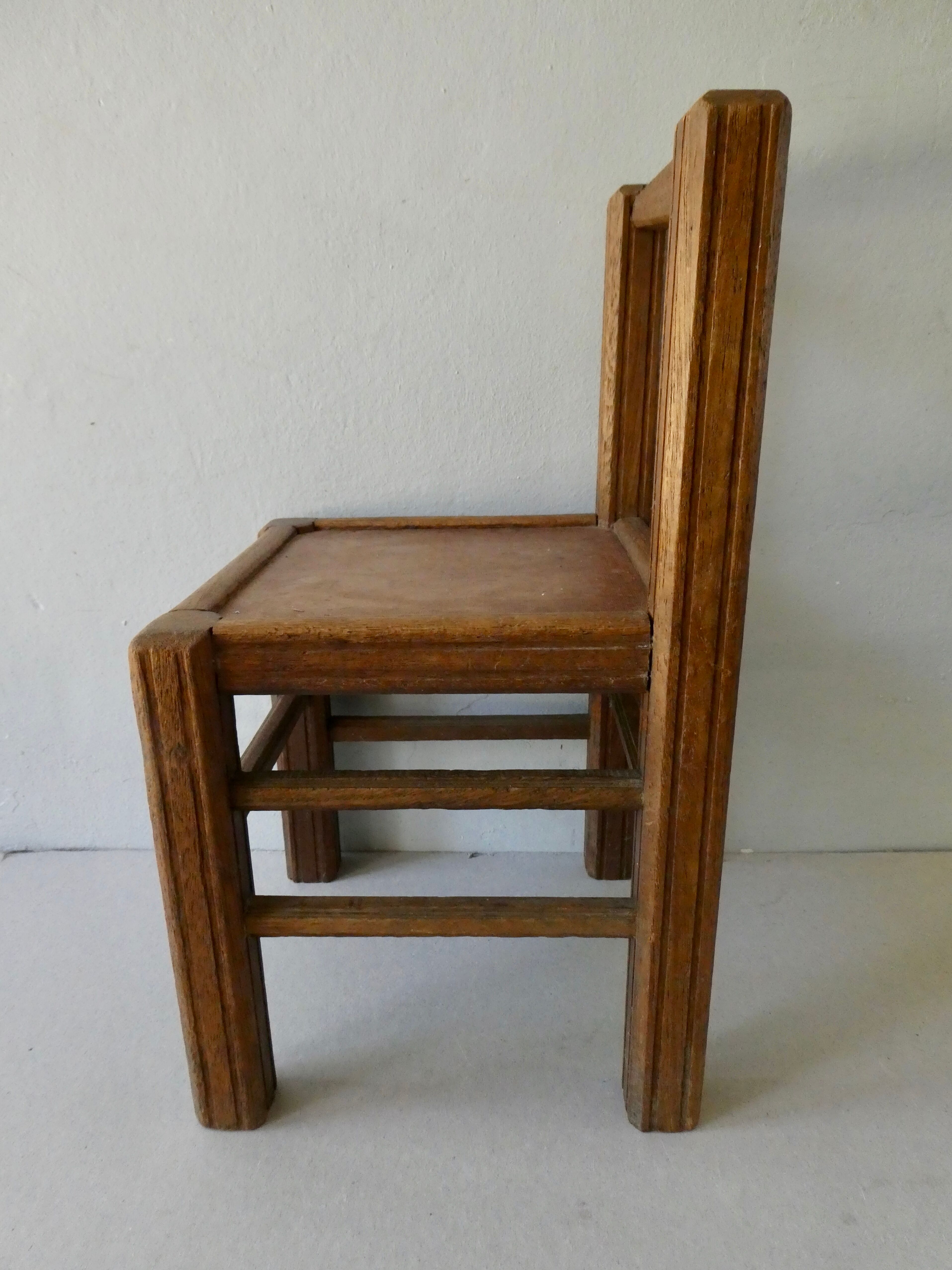 Wooden children's chair, 1950s