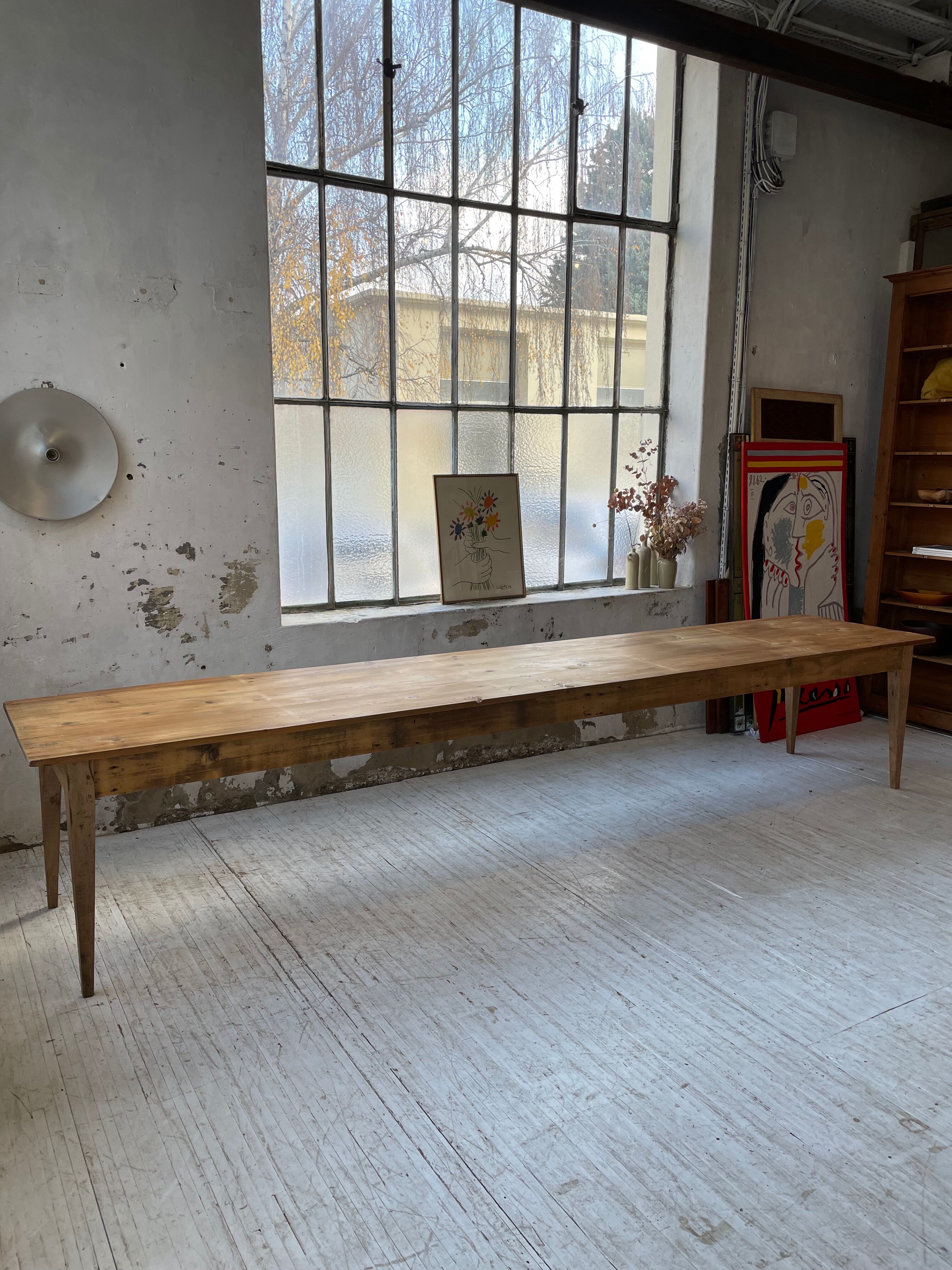 Farmhouse table beech pine XL 4m