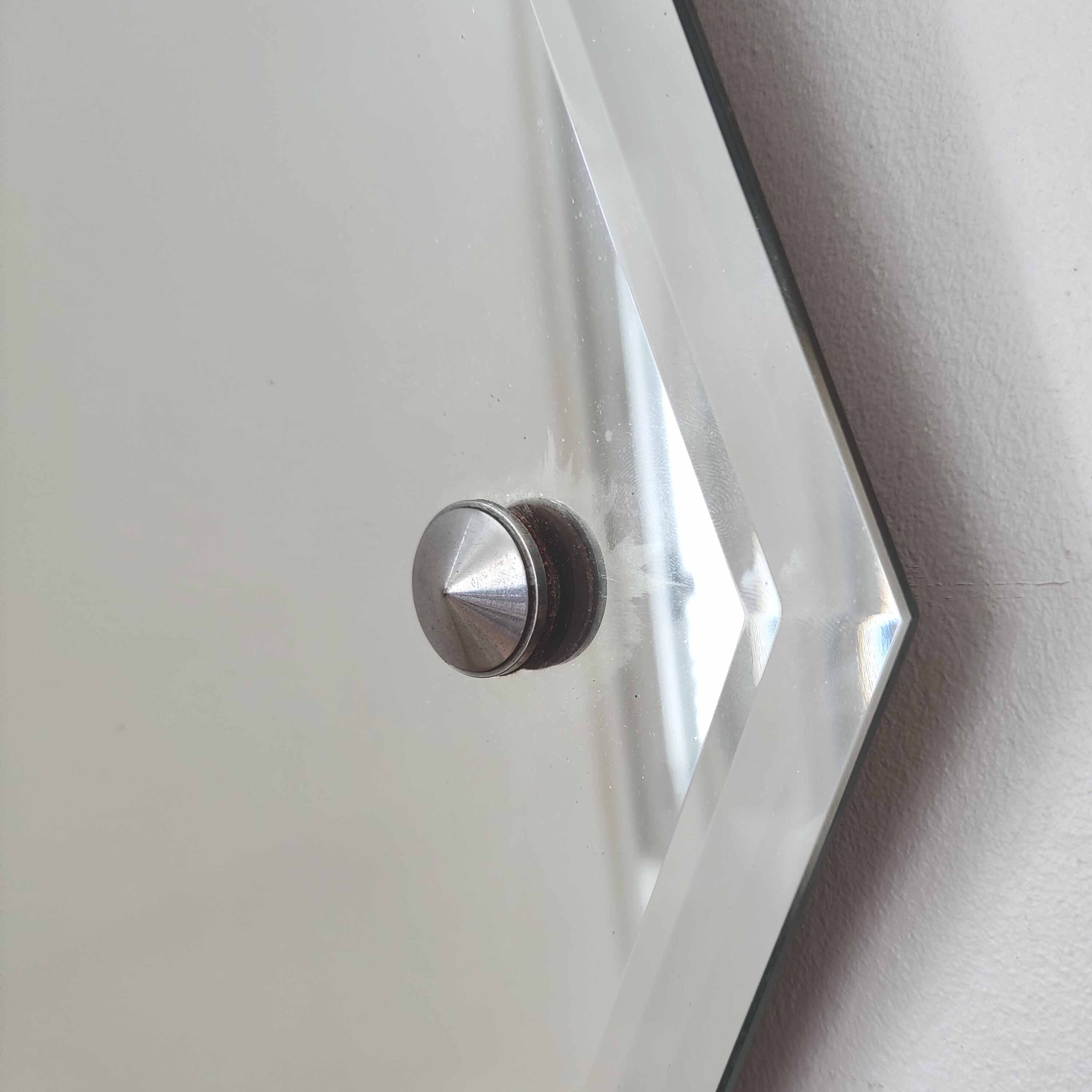 Octagonal mirror beveled Art Deco