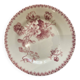 Iron earth porcelain plate from Gien