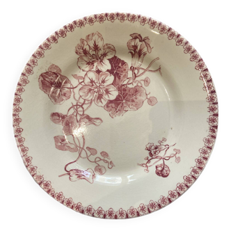 Assiette terre de fer porcelaine de Gien