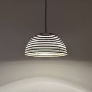 Chromed 1970s Pendant Lamp by Kazuo Motozawa for Staff