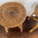 Tabourets rotin vintage