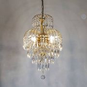 Chandelier with cascading pendants