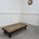 Enamelled lava coffee table 1950 Chaty Vallauris