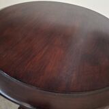 Elegante Colonna Porta-Piante/Busti in Mogano – Vintage Anni '60