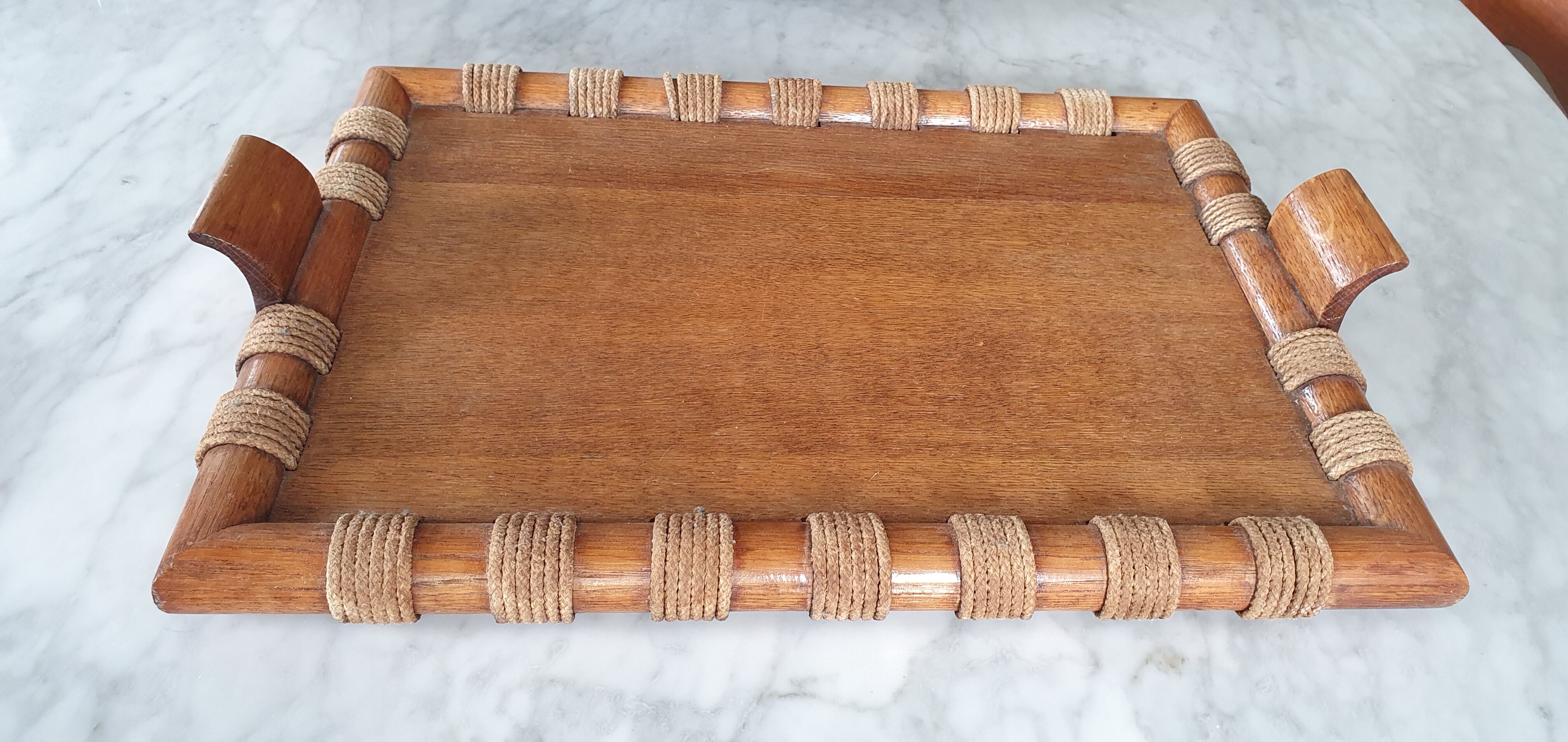 Scandinavian wooden and rope plateau