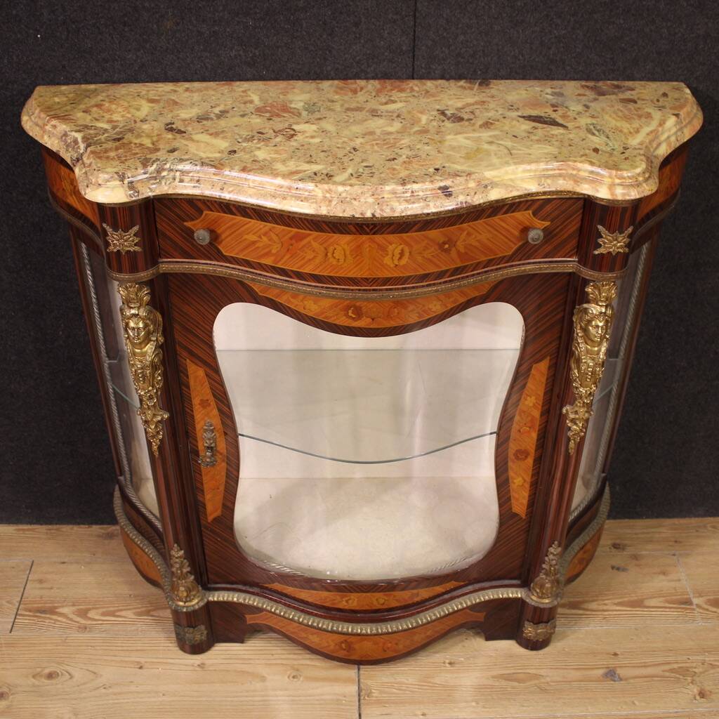 20th century French Napoleon III style inlaid sideboard