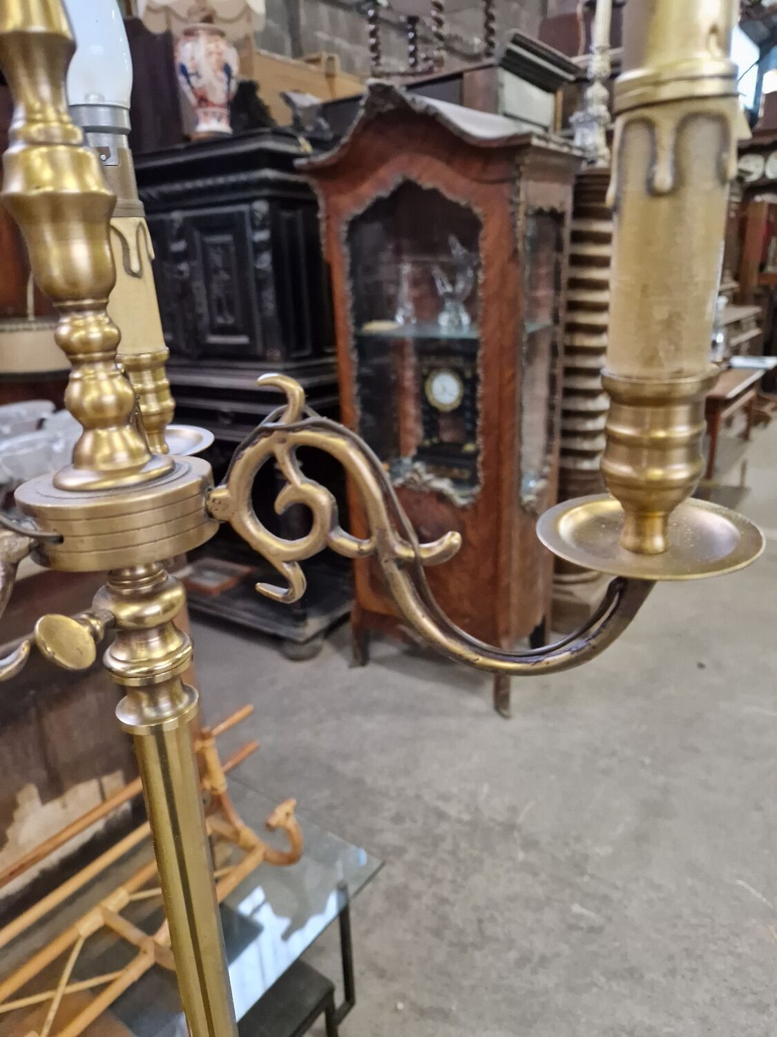 Lampadaire en laiton