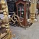 Brass floor lamp