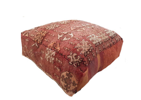 Moroccan carpet pouf / floor pillow