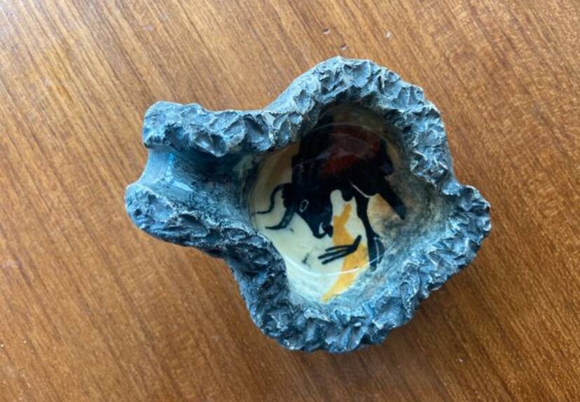 Pair of André Quiron ceramics, Vallauris, 1950