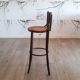 Set of 3 bentwood bar stools with rattan seats, 1970s