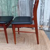 Scandinavian chairs, compass foot, skai