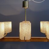 Pendant lamp 6 plastic shades 1960s