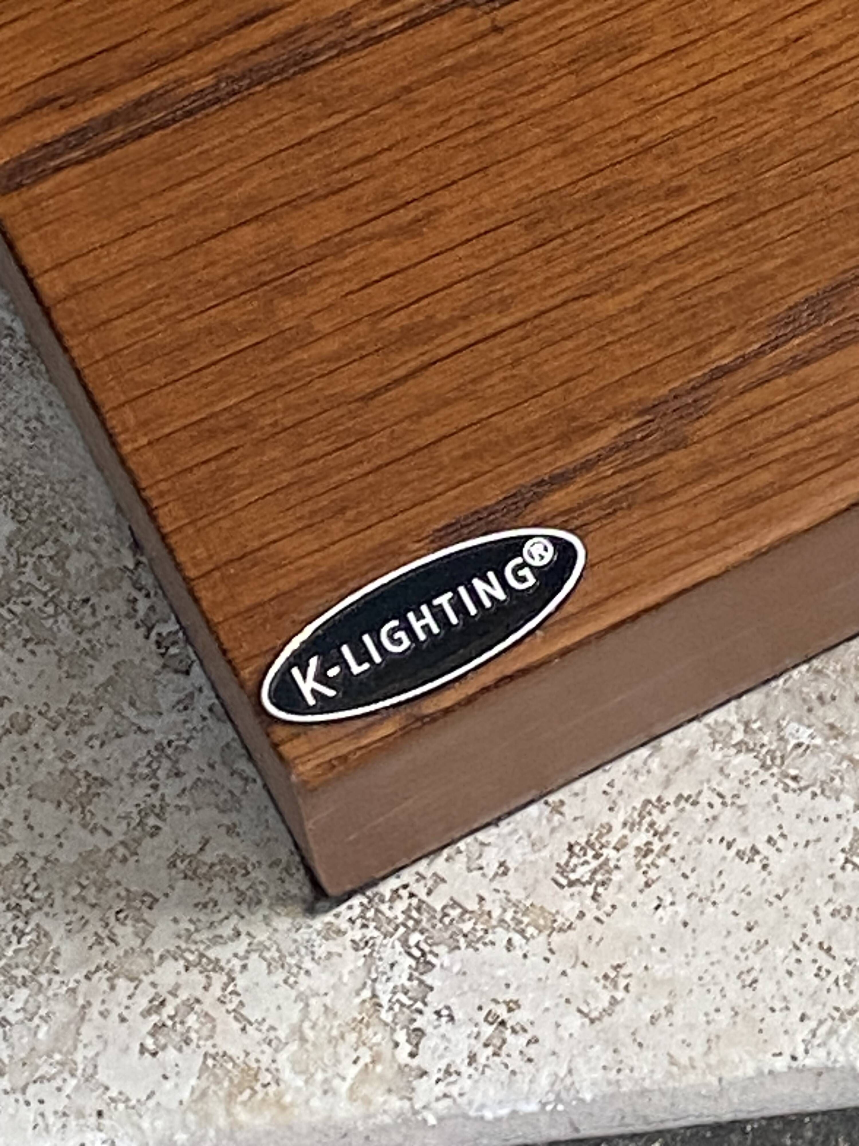 K-lighting vintage 1970s Scandinavian teak floor lamp