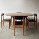 Mid-Century Modern 1960’s dining table and chairs set by Schreiber Furnitur
