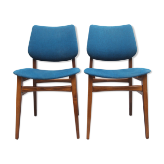 Set de 2 chaises des années 1960 en bleu