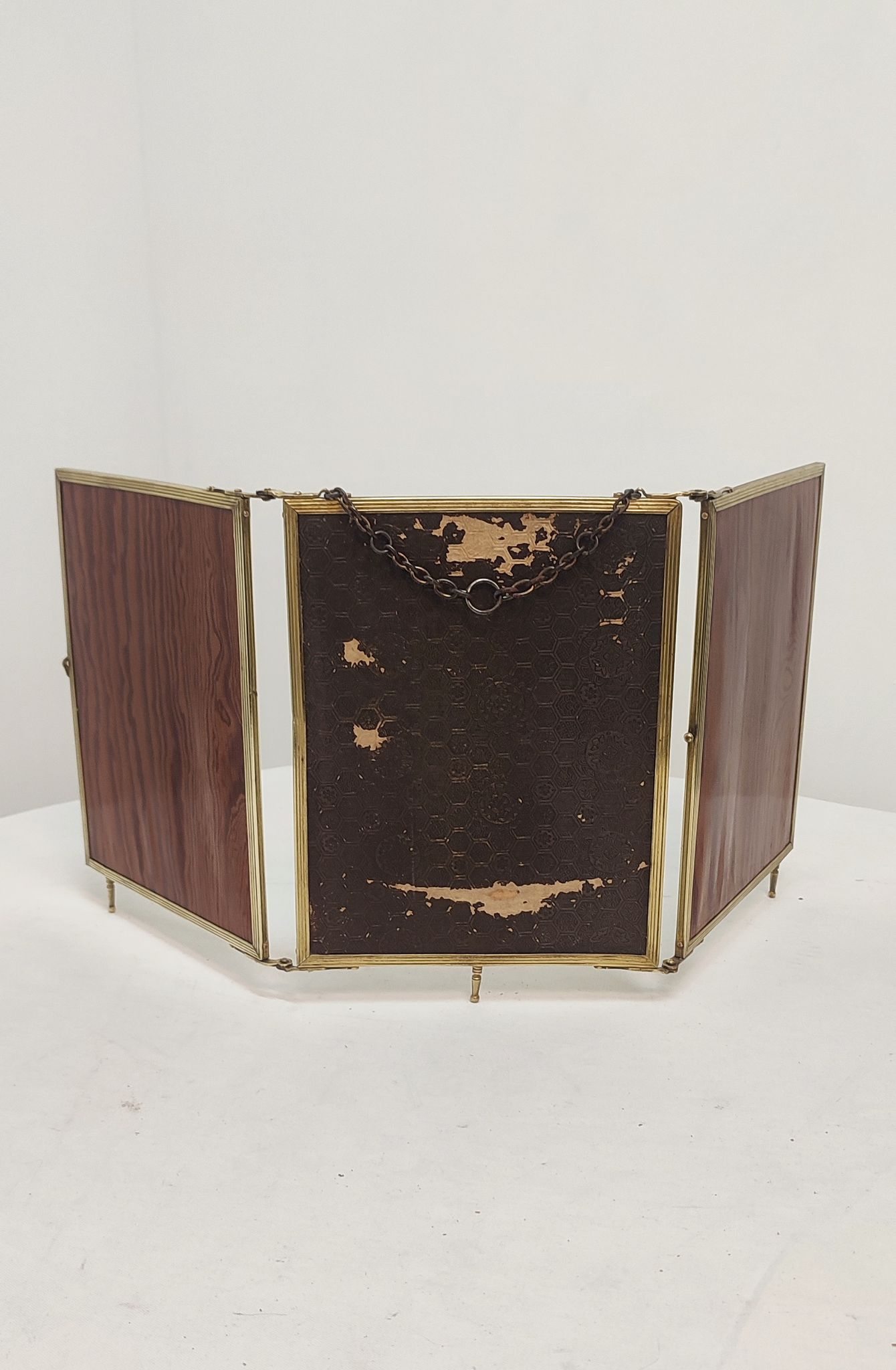 Folding mirror triptych. France 1920s 68x30cm