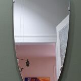 Mirror "rear-view mirror" of the 50s/60s, 74x34 cm