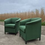 Set 2 vintage green Aura chair Paolo Piva Wittmann