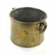 Art Deco flowerpot holder, grained pewter, Poland, 1970s