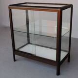 Vitrine moderne en profilés aluminium marron