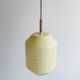Hanging lamp yellow globe chiseled