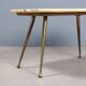 Vintage coffee table in onyx and brass, design, Italy, 1950s-1960s