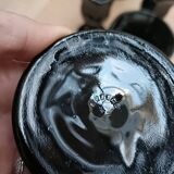 Black ice cream cups