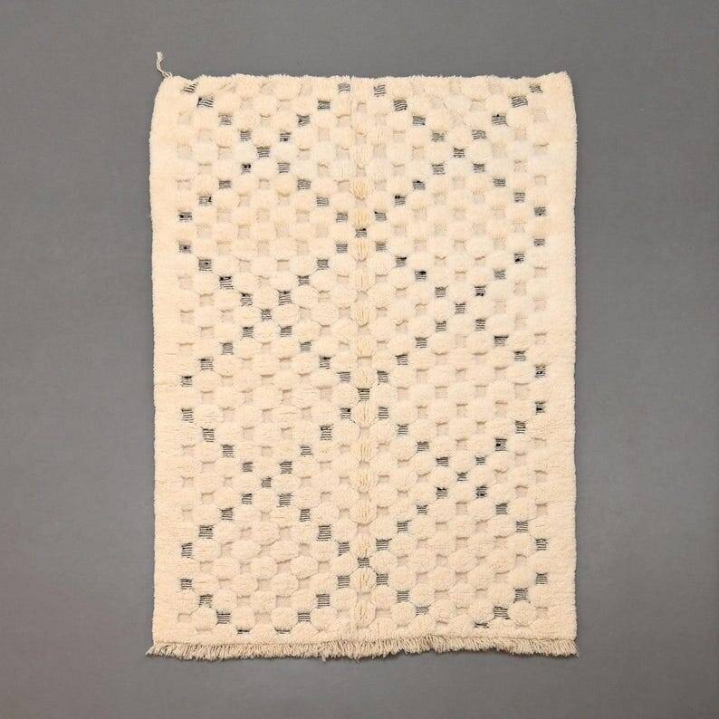 Checkered Beni Mrirt Rug