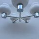 Lustre Space Age opaline chrome 1970s