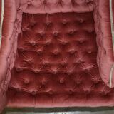 Chesterfield buttoned conversation sofa Regency