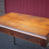 Table or desk Louis Philippe with two drawers