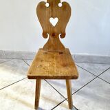 Chaise enfant rustique