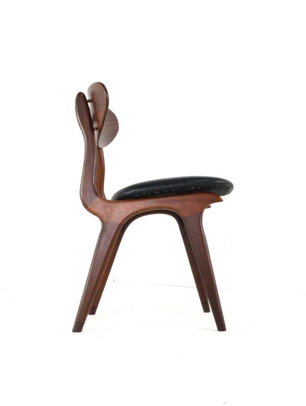 Set of 4 AWA chairs 'Weert' - full restored dutch design